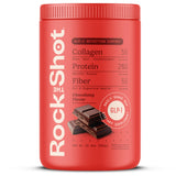 ROCK THE SHOT GLP-1 suplemento nutricional chocolate, apoyo diario para balance nutricional.