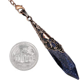 Rockcloud pendulo cobre antiguo envoltura hecho a mano, artesanía única