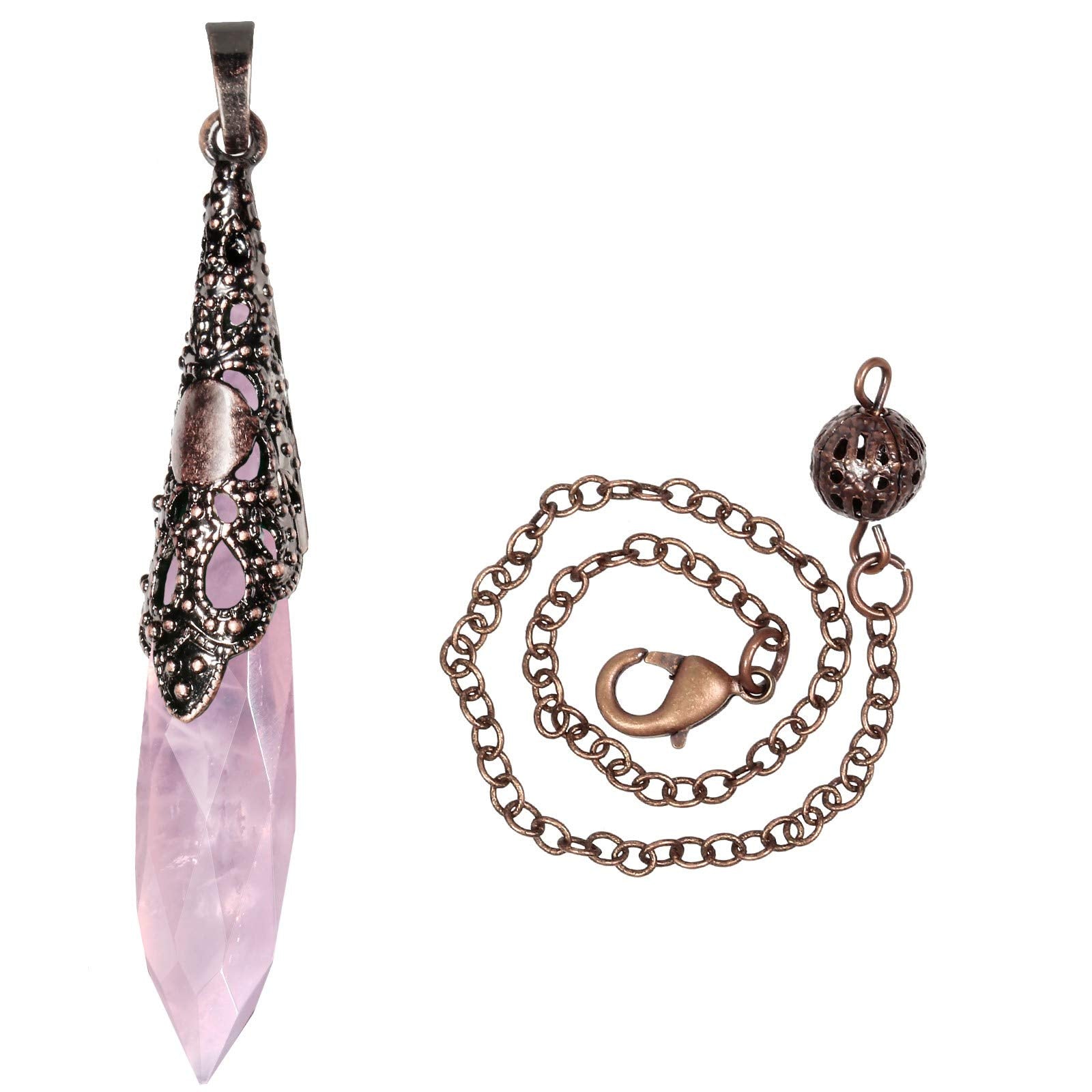Rockcloud pendulo cobre engaste artesanal, diseño único para centrado de energías durante rituales.