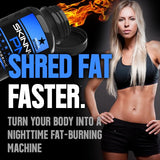 Rockstar Skinny PM: etiqueta detallada, información clara sobre uso nocturno y beneficios potenciales.