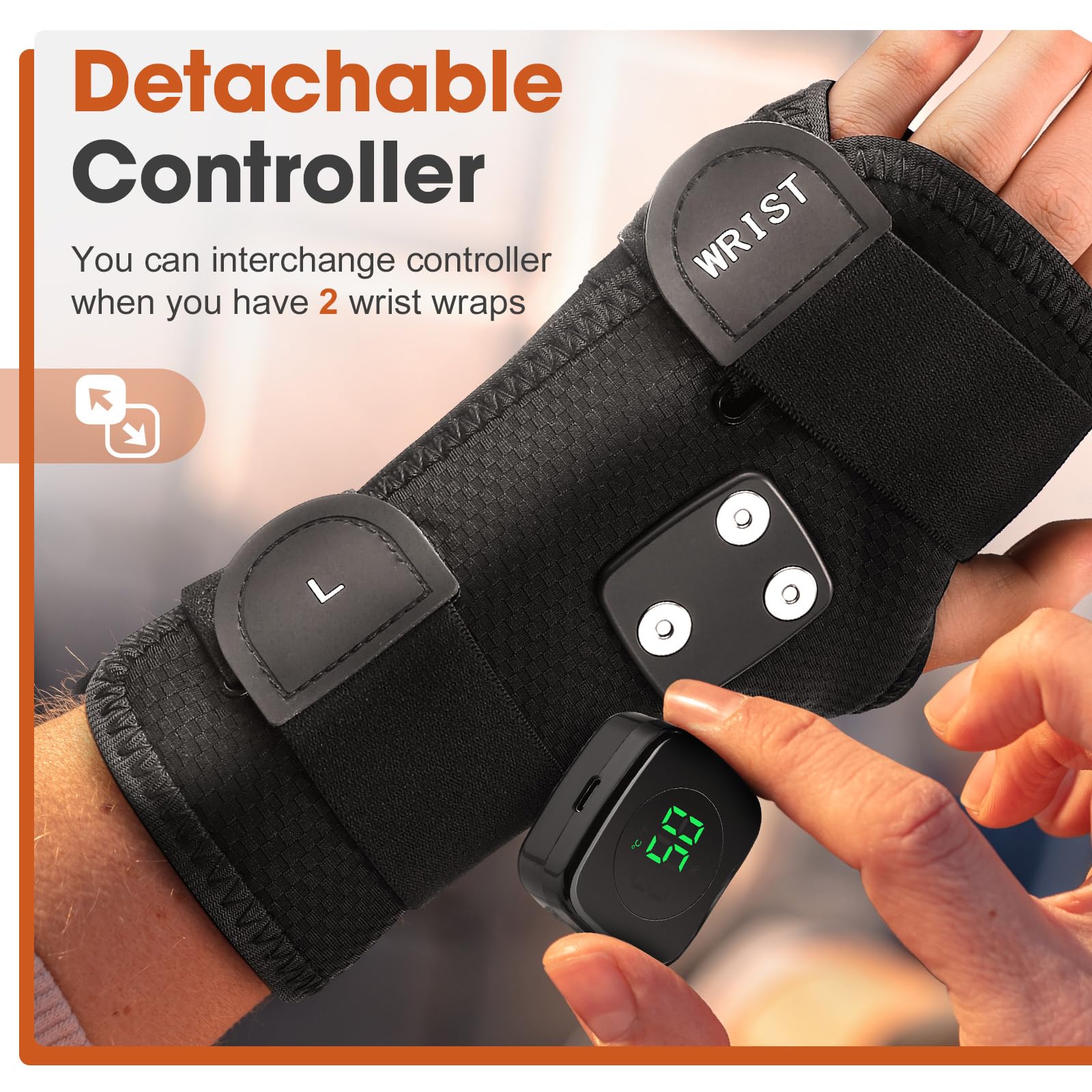 ROHVEMJ control desmontable para uso manos libres durante descansos
