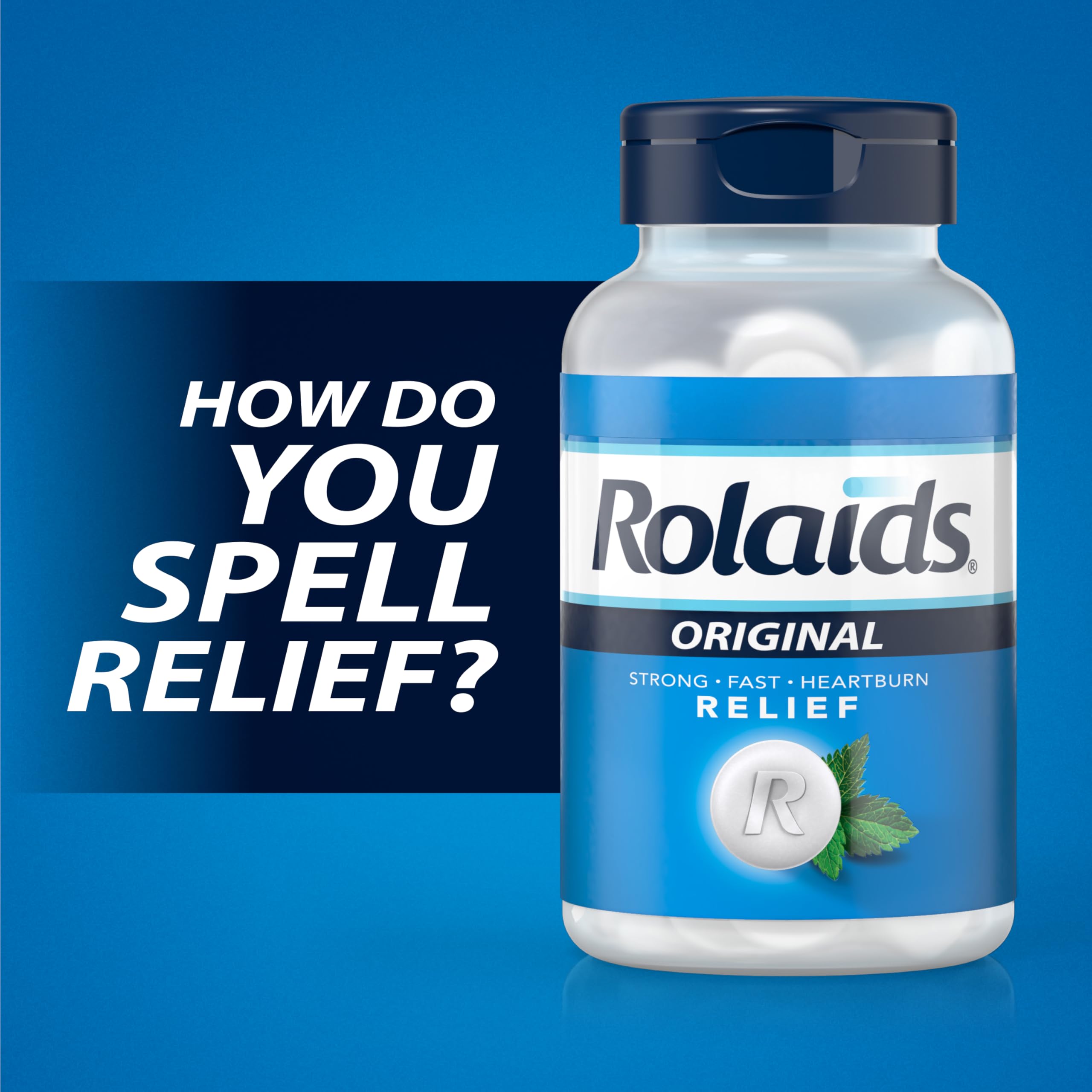 Rolaids Original Strength en caja sabor menta para indigestión y malestar estomacal