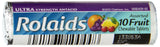 Rolaids tabletas de fruta, presentación compacta para uso diario.