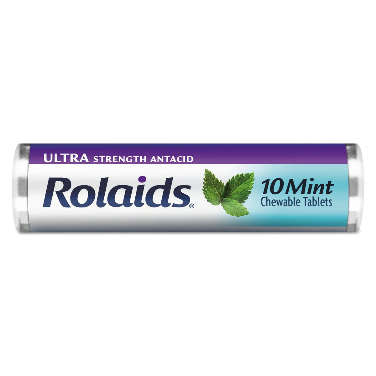 Rolaids tabletas masticables de menta, empaque práctico para uso en casa.