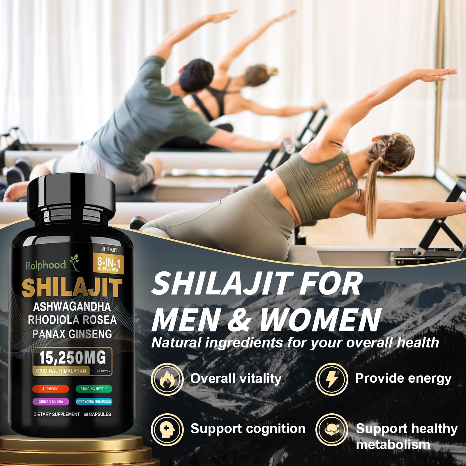 Rolphood Shilajit envase compacto y práctico para llevar