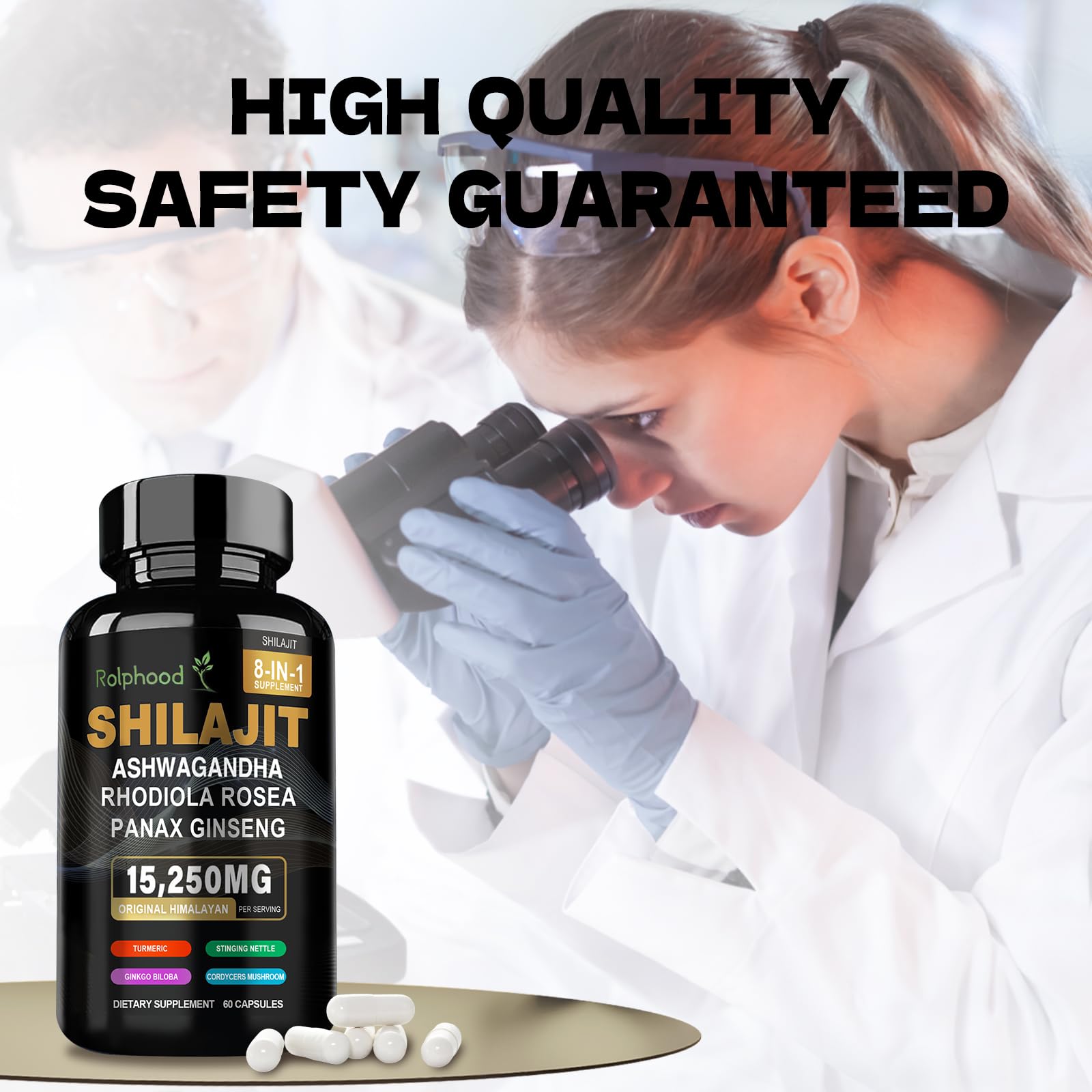 Rolphood Shilajit sin alérgenos comunes