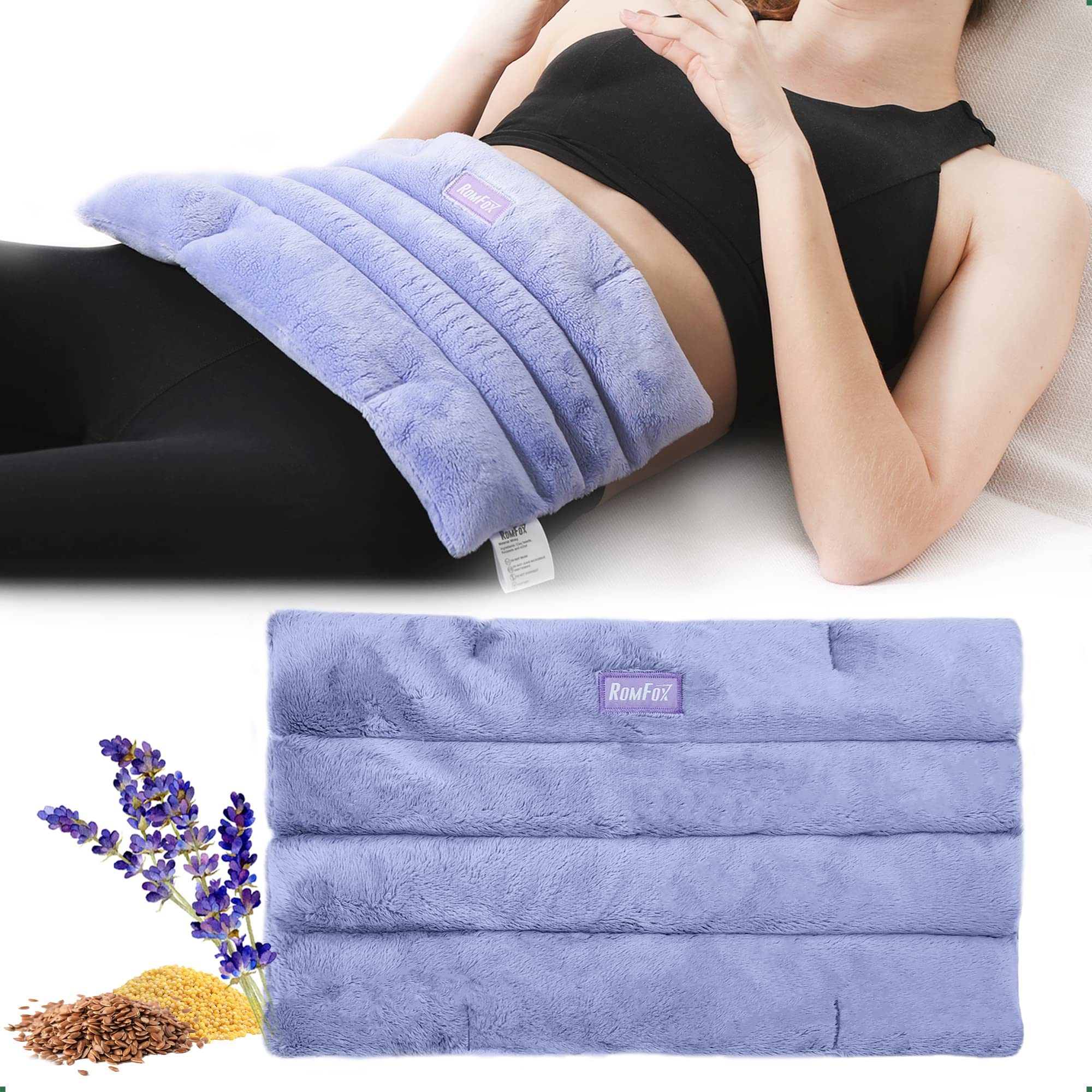 Romfox almohadilla de calor para cuello y hombros, relajación muscular.