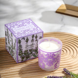Vela ROMIIE ZOI lavanda en caja de regalo elegante.