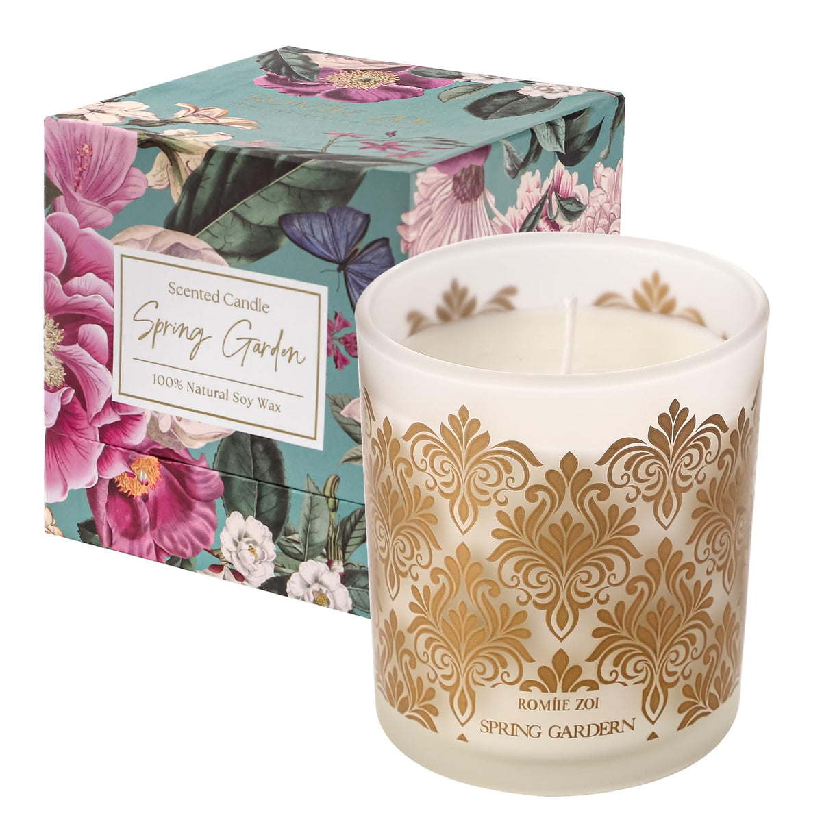 ROMIIE ZOI vela aroma jardín con mezcla floral para el hogar
