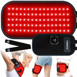 Romisa cinturon de terapia con luz roja y 240 diodos luminosos para relajación muscular.