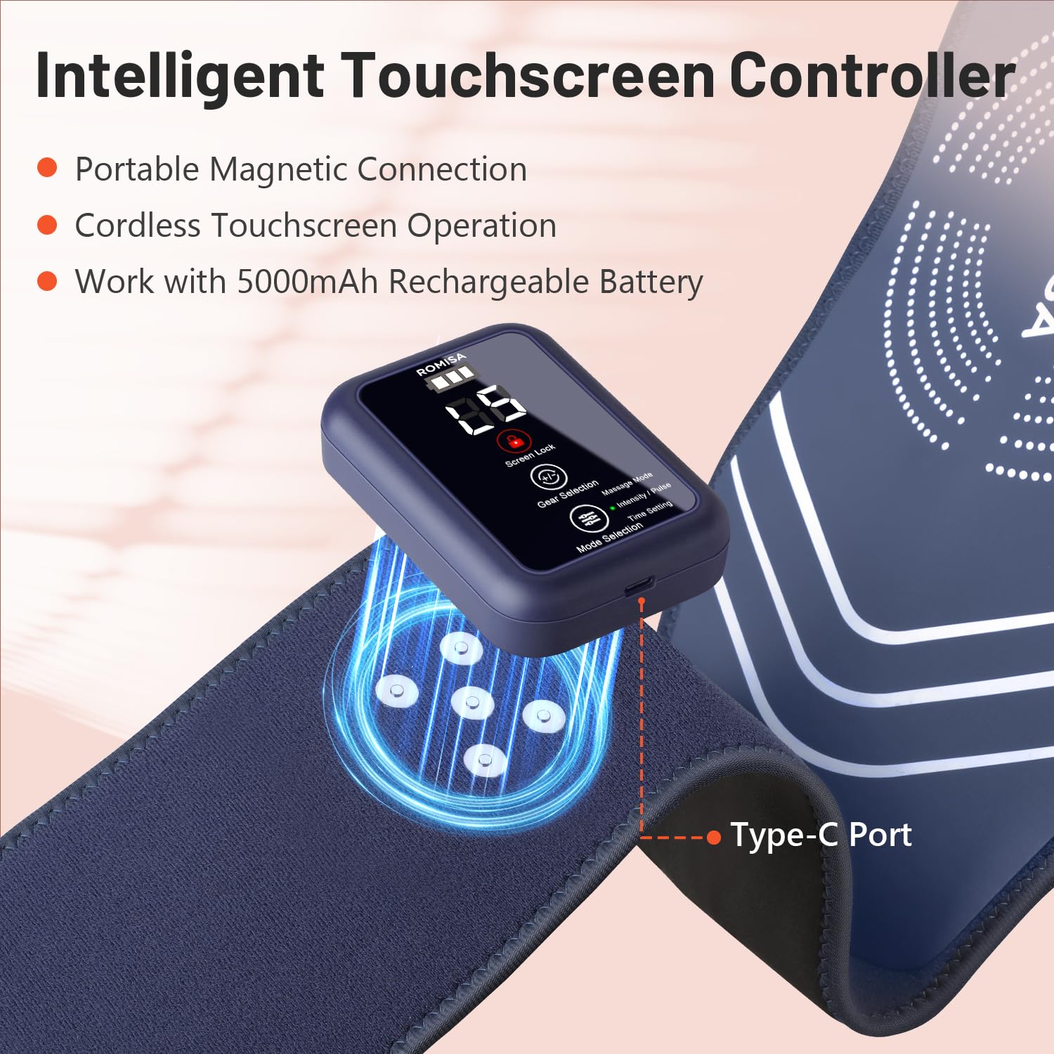 ROMISA control-magnetico facilita ajustes rápidos y seguros.