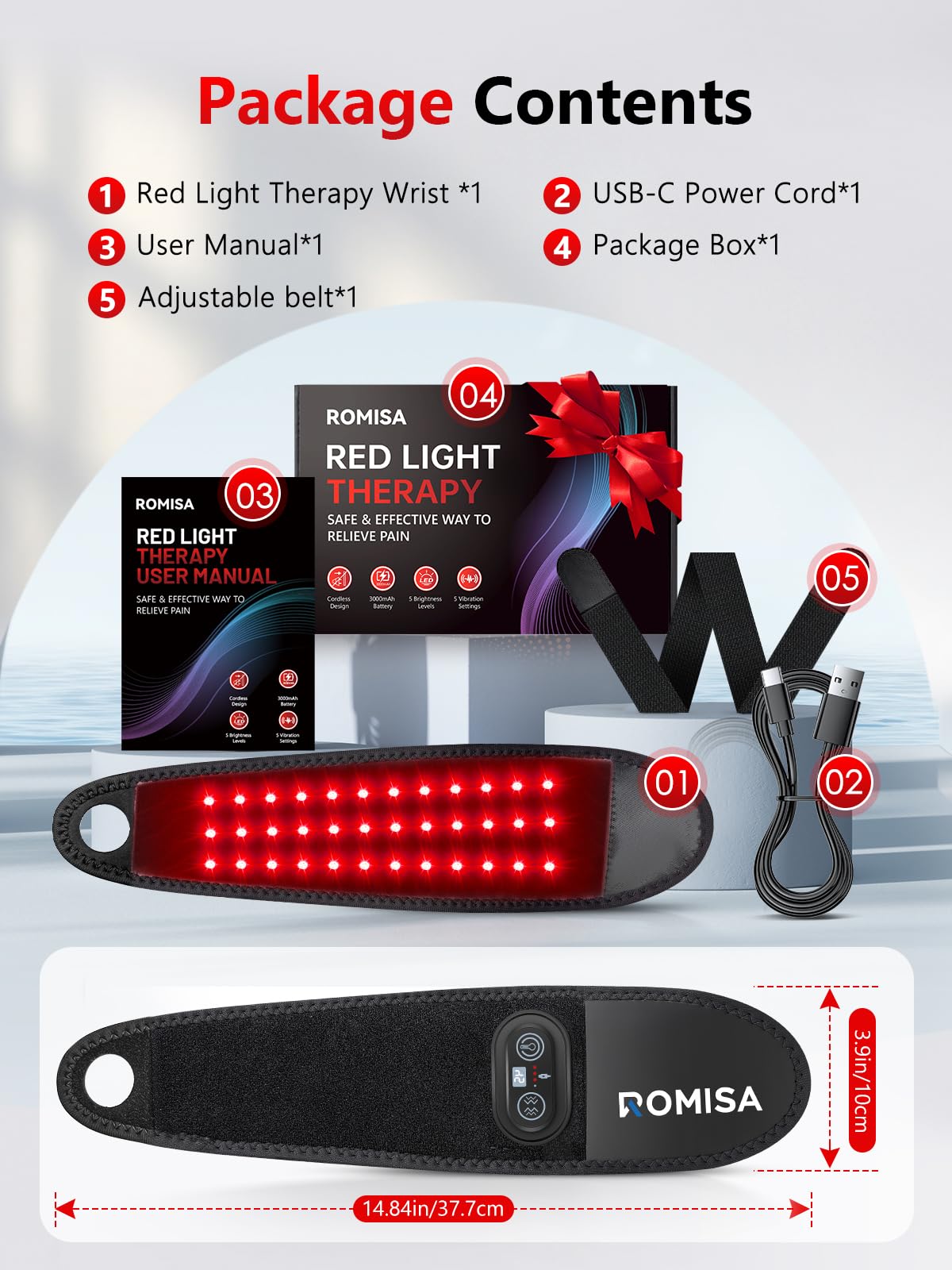 ROMISA diseño portátil, ideal para casa y viaje.