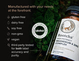 Rootcha complemento mineral vegano y sin gluten.