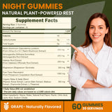 Rooterra Inner Bloom Gomitas Nocturnas, dosis cómoda para relajación vespertina.