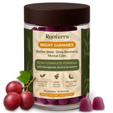 Rooterra Inner Bloom Gomitas Nocturnas, mezcla botánica para calma nocturna.