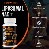 Dosis diaria Rossylla NAD+ liposomales, apoyo para energía sostenida