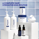 Routine Wellness Cabello: frasco con etiqueta clara y uso diario