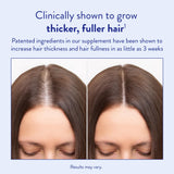 Routine Wellness Cabello: mano sosteniendo frasco, opción sin gluten