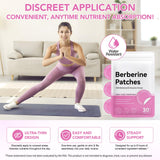 ROWKDRKB Berberine patches con adhesivo resistente al agua para actividad física