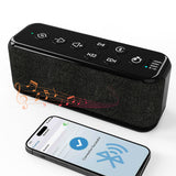 Roxicosly Máquina de sonido Bluetooth, vista frontal, ideal para dormir con ruido blanco.