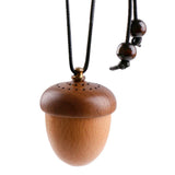 RoyAroma difusor bellota de coche en madera, aroma natural para viajes