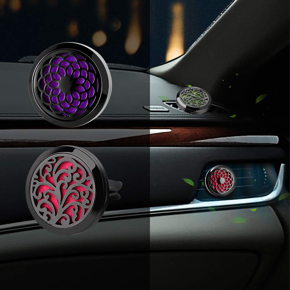 RoyAroma clip en la ventilación del coche para uso diario.