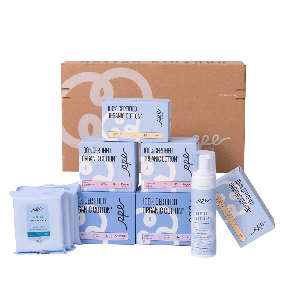 RPE Life: compresas orgánicas 7 pulgadas para protección diaria.
