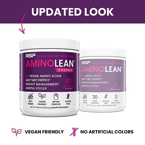 AminoLean, energía natural sin nervios, ideal para cualquier momento del día.