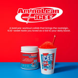 RSP NUTRITION AminoLean ICEE etiqueta destacando ingredientes vegan y cero azúcares