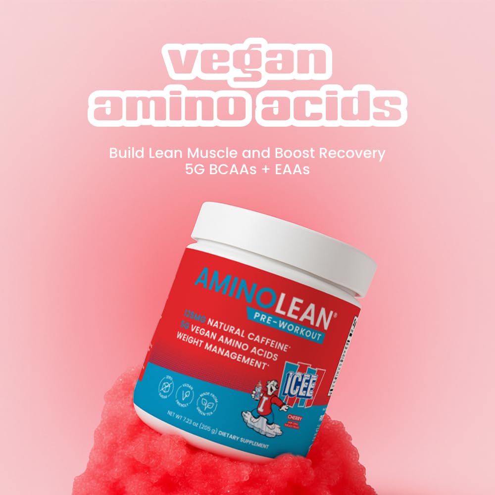 RSP NUTRITION AminoLean ICEE pre entreno para energia sostenida sin nervios