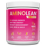 Envase de AminoLean Berry Elixir de RSP NUTRITION listo para entrenar.