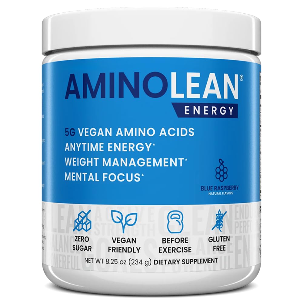 AminoLean de RSP NUTRITION, taza de café natural para energía estable durante entrenamientos.
