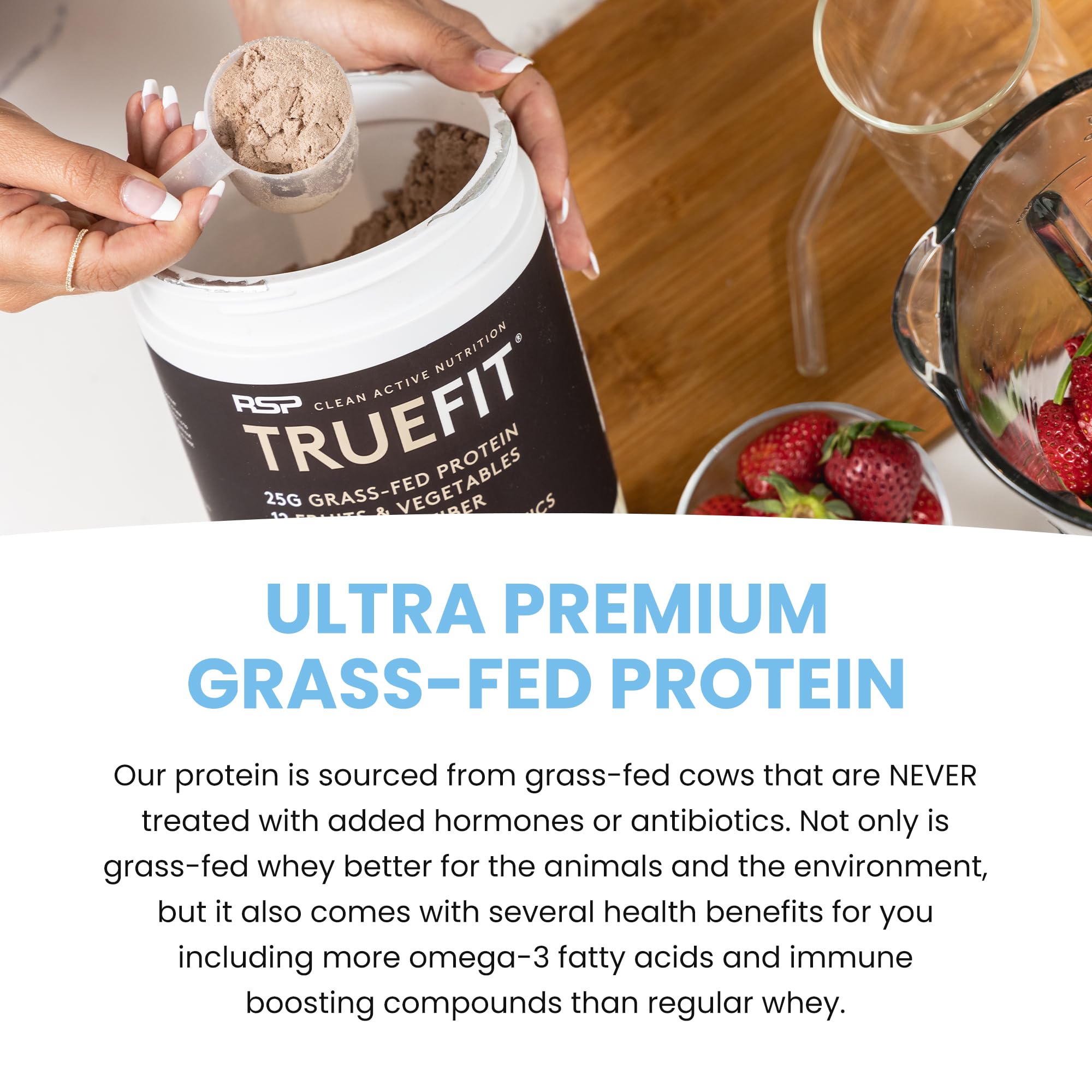Ingredientes limpios de TrueFit para nutrición clara