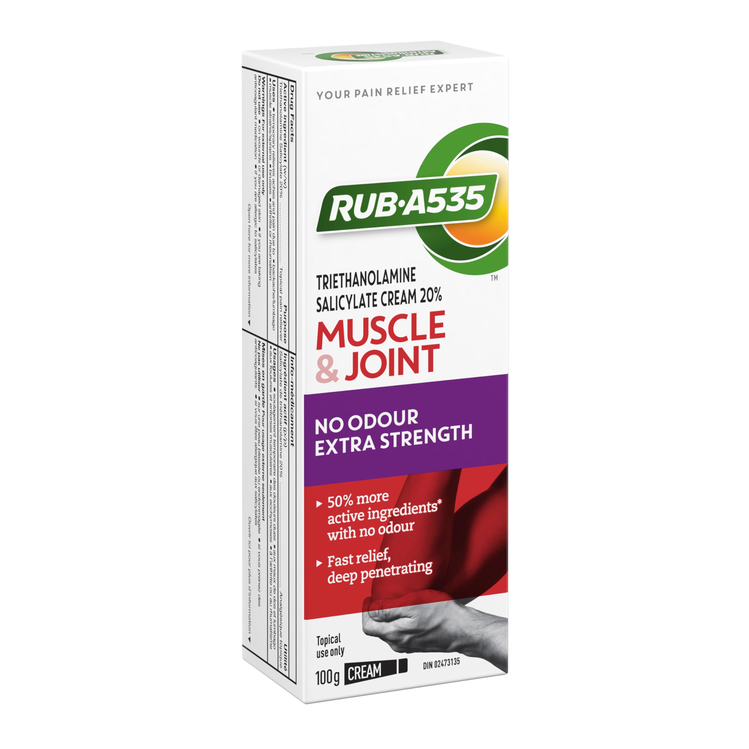 Aplicación en zonas doloridas con Rub A535
