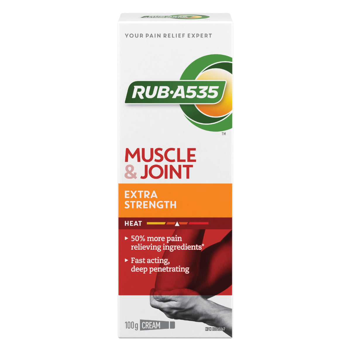 Rub A535, crema fuerza extra para alivio muscular localizado.