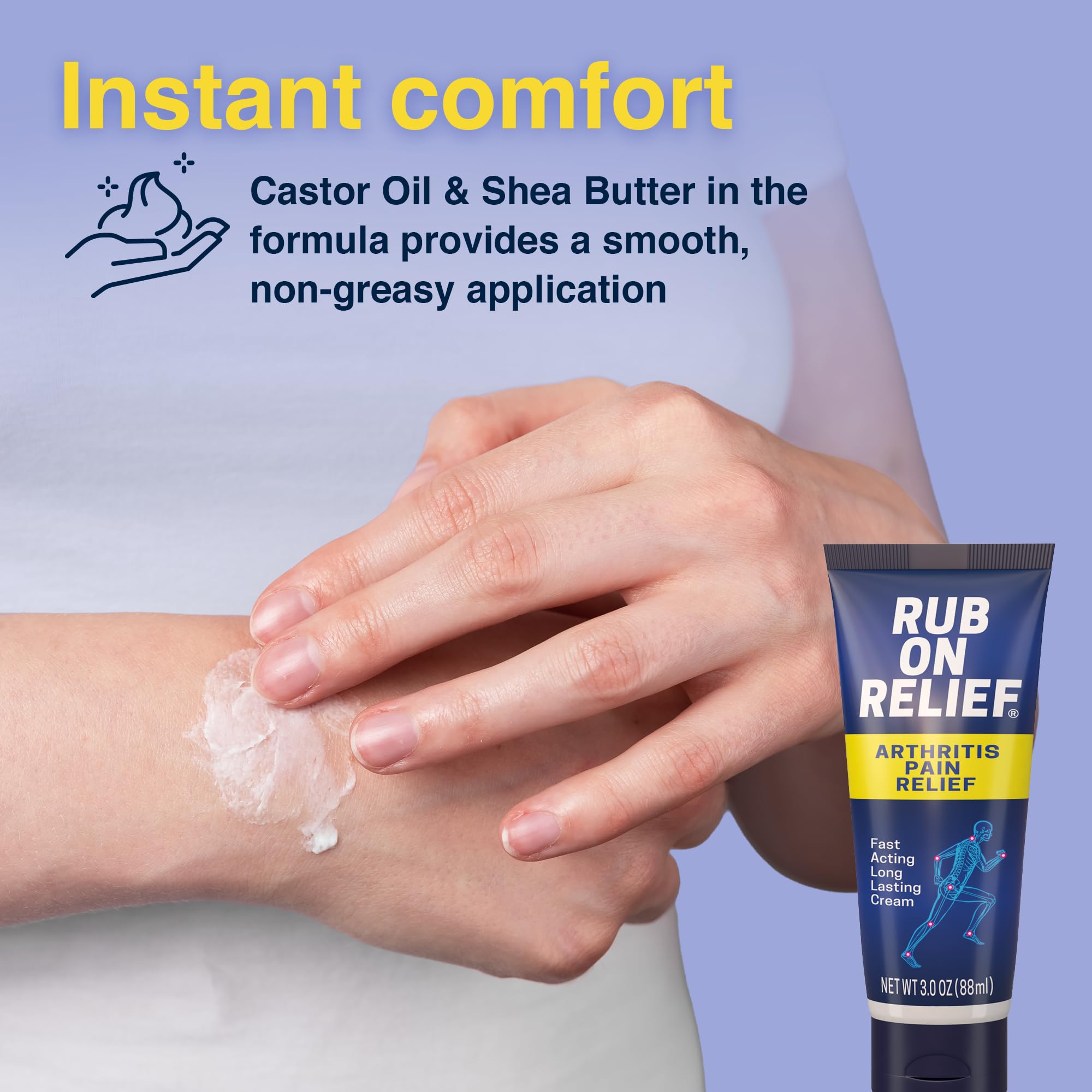 RUB ON RELIEF masaje suave para dolor lumbar