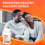Etiqueta frontal de Rugby Calcium, información de dosis para la ingesta diaria.