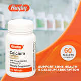 Rugby Calcium con D3, etiqueta clara para tomar con la comida.