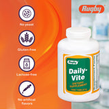 Rugby Daily-Vite etiqueta nutricional con vitaminas clave.