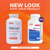 Envase de Rugby Fiber-Lax 625 mg, 500 tabletas para uso ocasional