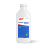 Rugby Laboratories antacido liquido aluminio hidroxido, frasco visible para aliviar molestias ocasionales de estomago