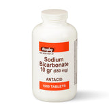 Rugby Laboratories tableta de bicarbonato de sodio 650 mg para alivio de acidez.