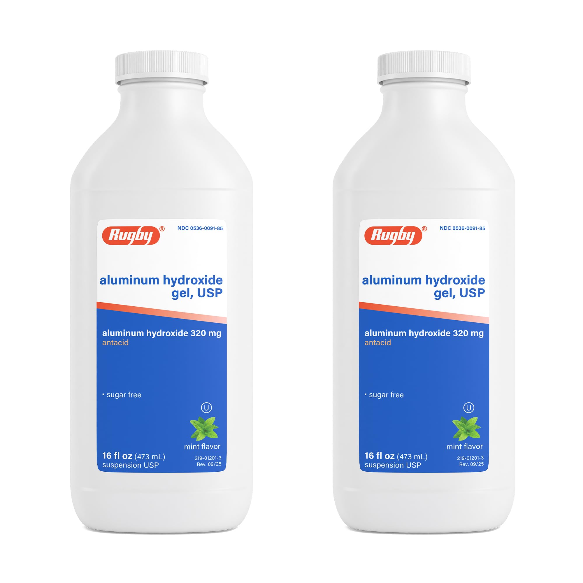 Rugby Laboratories gel de aluminio 320 mg en bote, útil tras comidas para aliviar la acidez