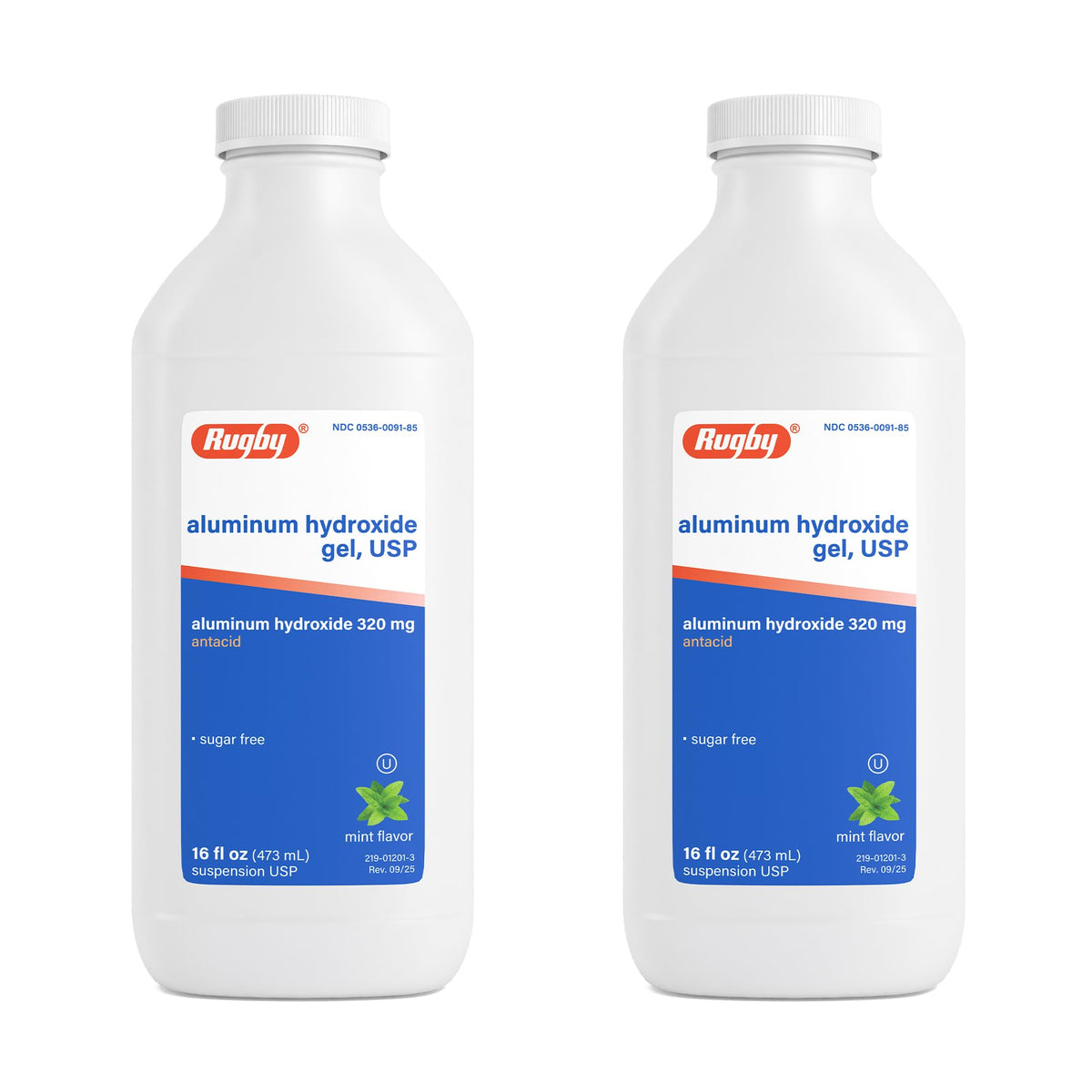 Rugby Laboratories gel de aluminio 320 mg en bote, útil tras comidas para aliviar la acidez