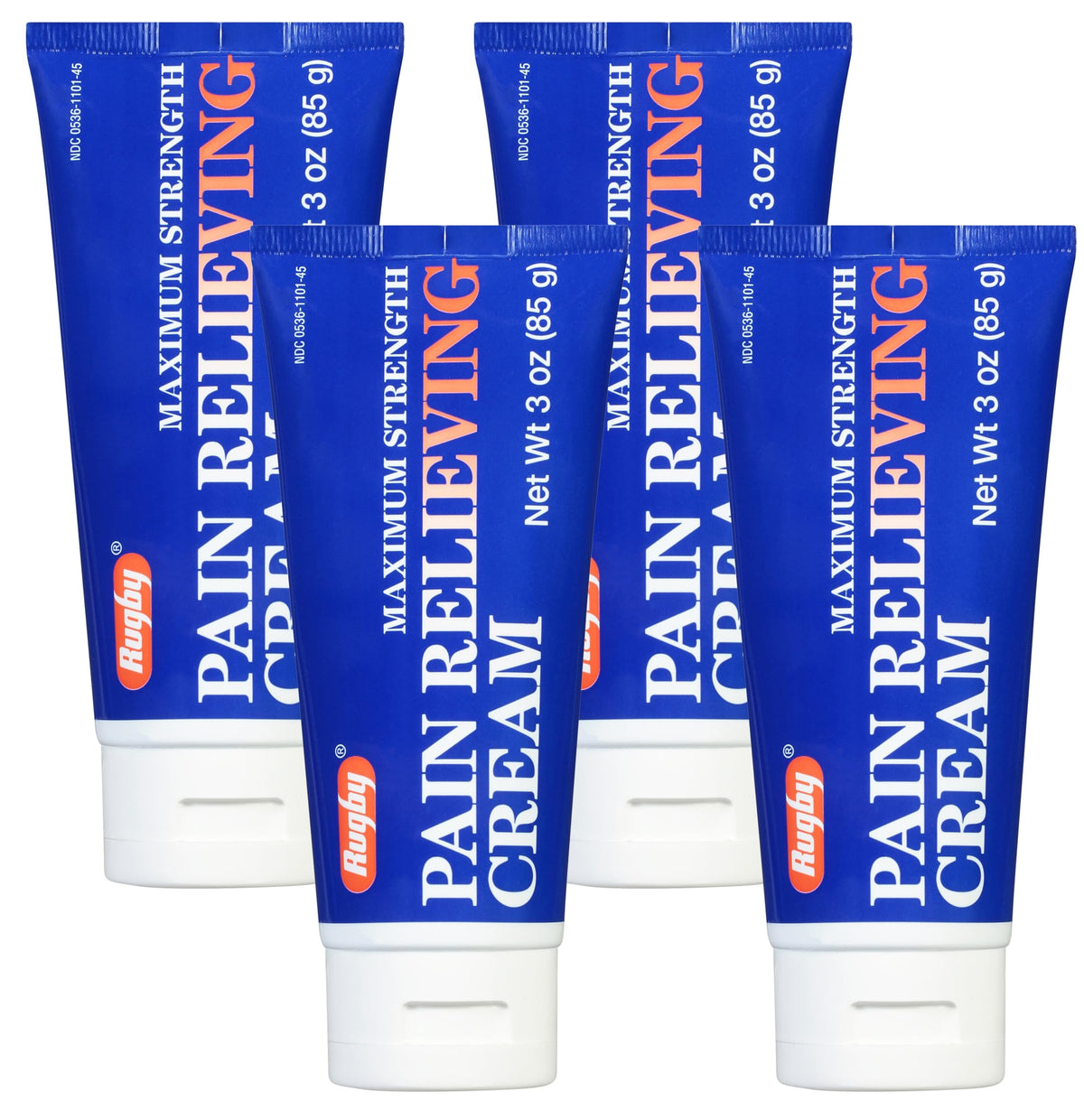 Rugby Laboratories crema al alivio externo con mentol y salicilato de metilo, tubo de 3 oz.
