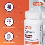 Rugby Laboratories empaque dos paquetes calcio 600 mg, opción práctica