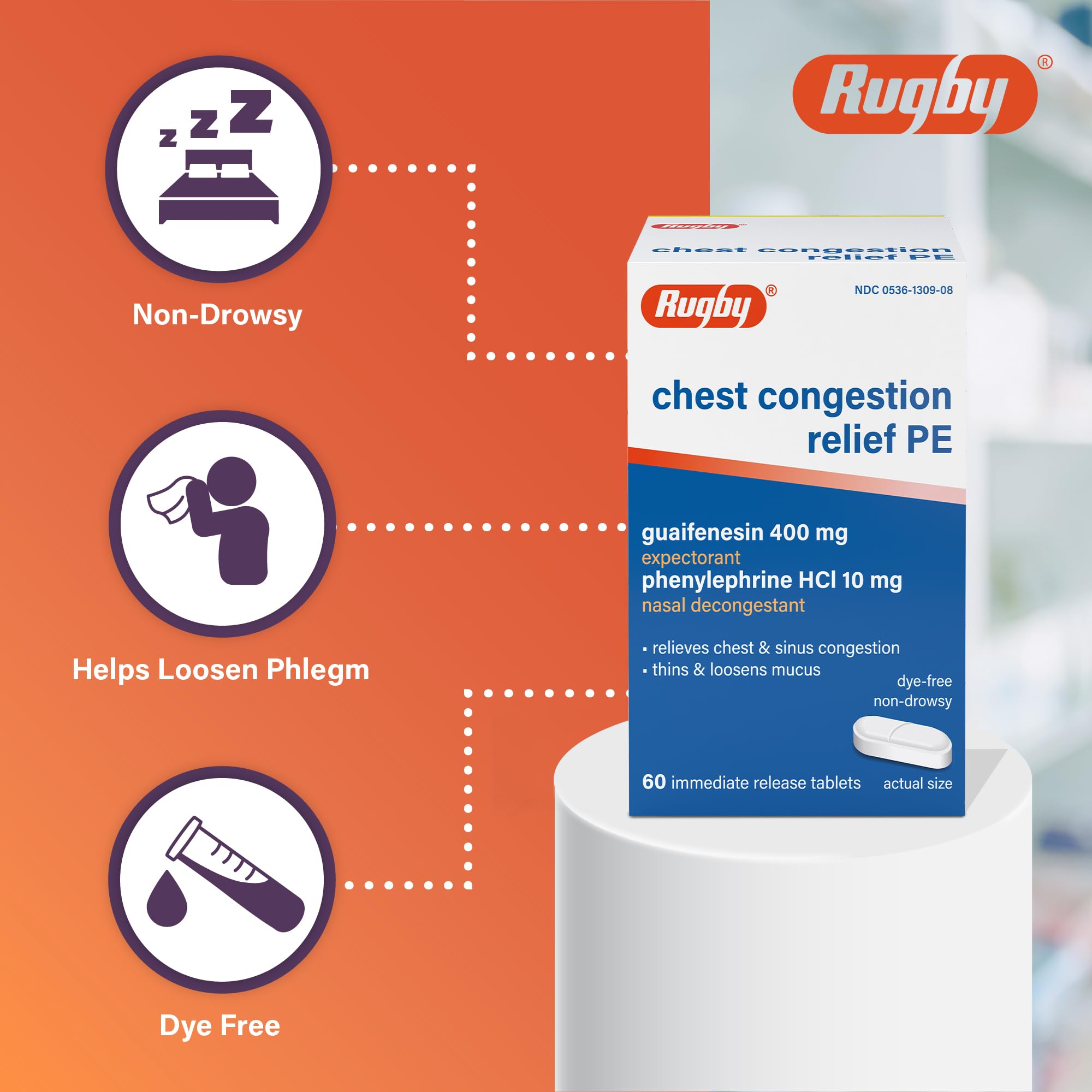 Rugby Laboratories caja del producto con diseño claro para uso seguro