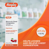 Jarabe Rugby, etiqueta sabor cereza, pensado para mucosidad.