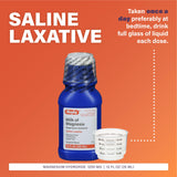 Rugby Laboratories Leche de Magnesia, dosis de 30 ml para uso diario cómodo.