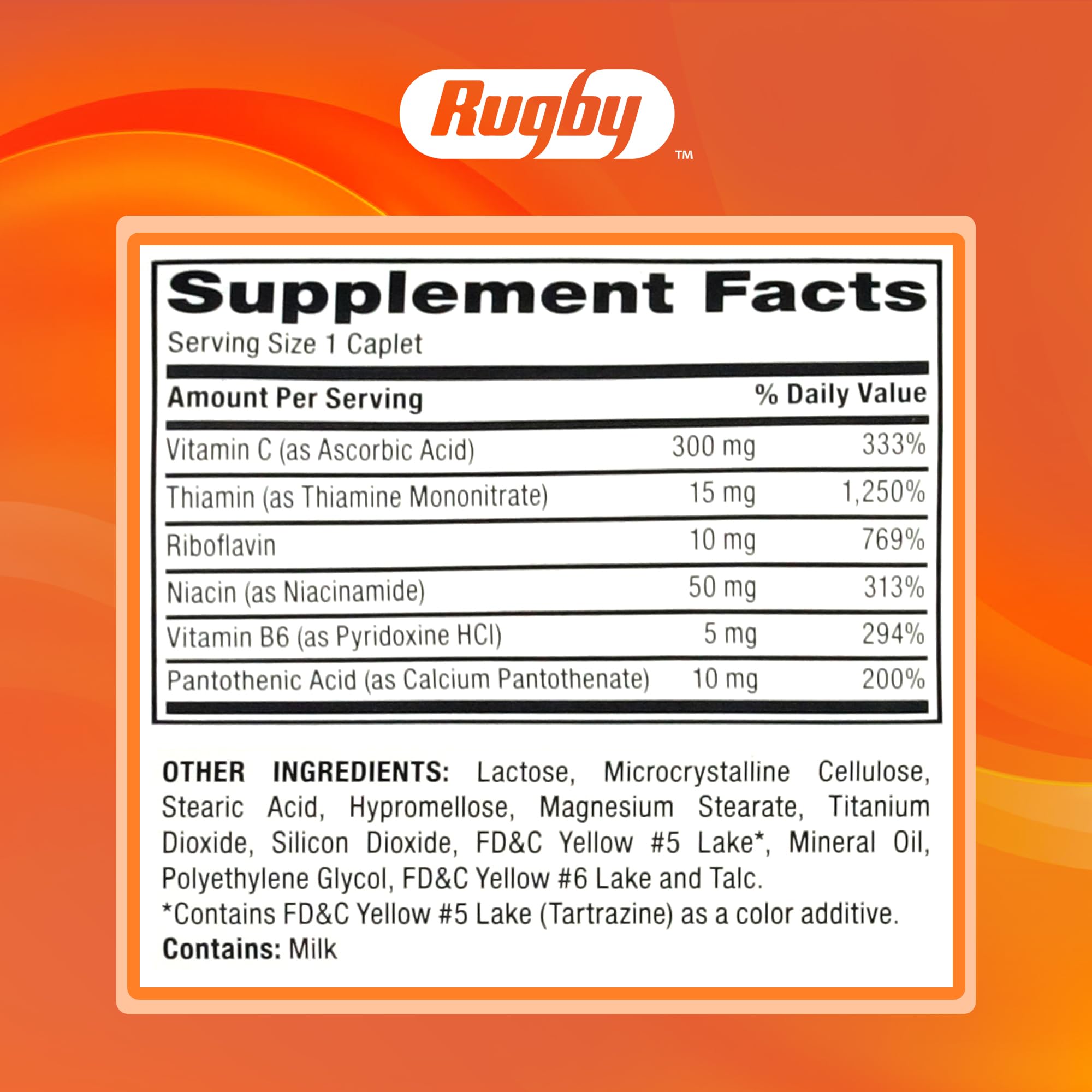 Formato sin gluten Rugby vitamina B apto para dietas.